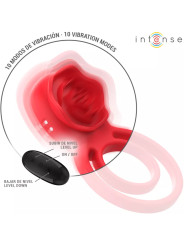 INTENSE - GAIL Stimulateur Clitoris 10 Vibration + Télécommande Rouge