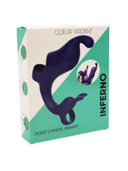 Doigt Vibrant INFERNO - Stimulation Intense et Ciblée avec 10 Modes de Vibration