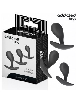 ADDICTED TOYS - Lot de 3 Gode anal - Plug Anal modèle 3