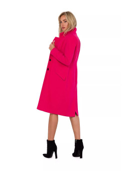 MOE - Manteau Rose en Flanelle du S au XL