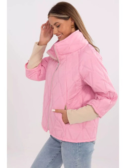 ITALY MODA - Quilted Pink Jacket - One Size