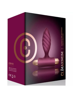 Climaximum Oryx – Plug Anal Torsadé Vibrant Étanche 10 vitesses