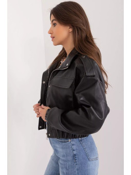 Veste de transition en simili cuir pour femme