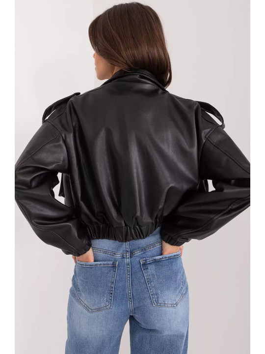Veste de transition en simili cuir pour femme