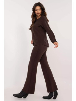 ITALY MODA - Ensemble Femme Pull et Pantalon décontracté - Taille unique