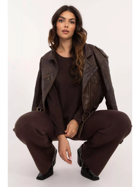 ITALY MODA - Ensemble Femme Pull et Pantalon décontracté - Taille unique