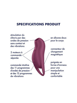 Stimulateur clitoridien couleur pourpre Pocket Pro 1 Satisfyer
