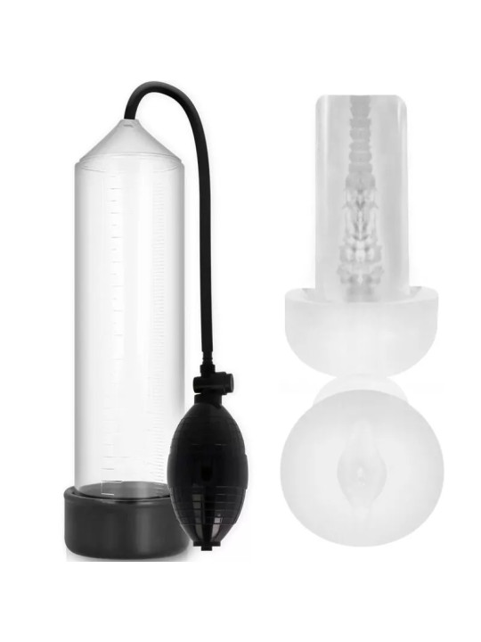 Pump Addicted – RX3 Transparent avec Manchon de Plaisir