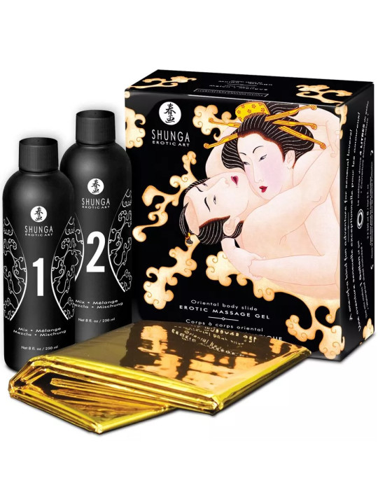 SHUNGA – Gel de Massage Érotique Corps à Corps Melon & Mangue Oriental