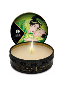 SHUNGA - MINI CARESSE À LA BOUGIE DE MASSAGE T VERT 30 ML