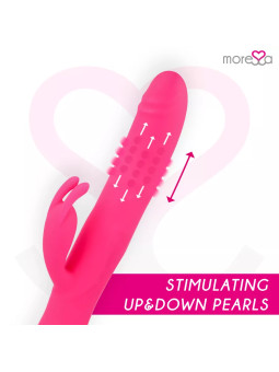 MORESSA - WARREN Vibromasseur Rabbit Rechargeable en Silicone Médical Premium