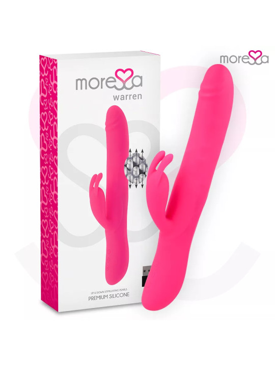 MORESSA - WARREN Vibromasseur Rabbit Rechargeable en Silicone Médical Premium