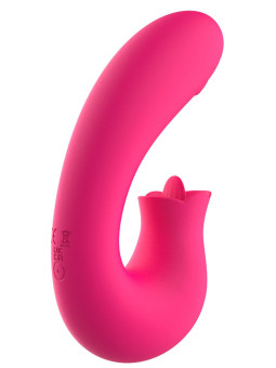 Vibromasseur 2 en 1 G-spot et stimulateur de clitoris USB Kali rose