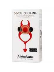 ADRIEN LASTIC - DEVOL Anneau Vibrant Cockring Rouge