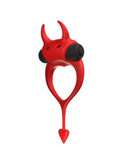 ADRIEN LASTIC - DEVOL Anneau Vibrant Cockring Rouge