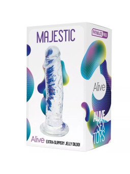 ALIVE - Realistic Majestic Transparent Dildo 14.7 cm.