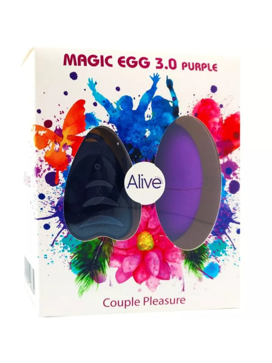 ALIVE - Magic Egg 3.0 Œuf Vibrant Télécommande Violet