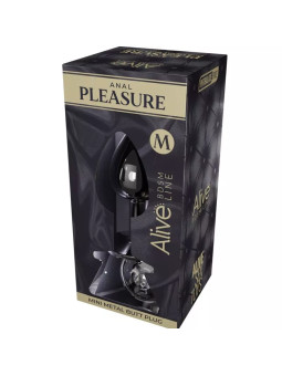 ALIVE - Mini Plug de Plaisir Anal Métal Noir Taille M