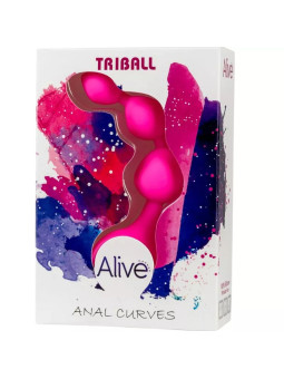 ALIVE - Triball Anal Beads Chain in Silicone.