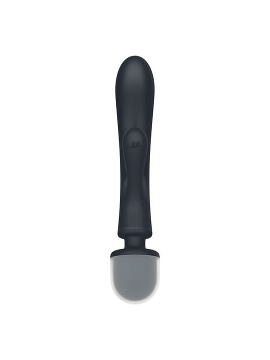 SATISFYER - MASSEUR VIBRATEUR LAPIN TRIPLE LOVER GRIS