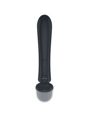 SATISFYER - MASSEUR VIBRATEUR LAPIN TRIPLE LOVER GRIS