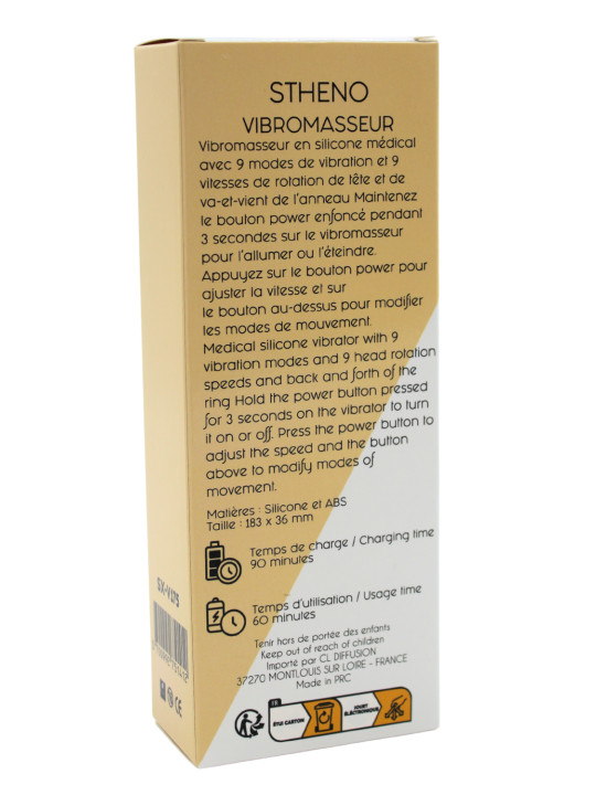 Vibromasseur STHENO - Stimulation Profonde et Dynamique avec Rotation et Glissement