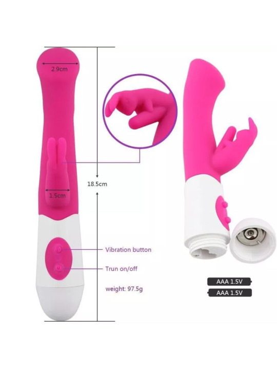 ARMONY – Vibromasseur Rabbit & Stimulateur Point G 10 Vitesses Rose
