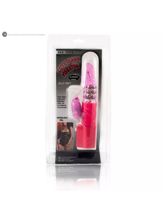 BAILE – Vibromasseur Rabbit Rose avec Superstimulateur