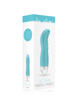 Vibromasseur avec strie turquoise point G multivitesse