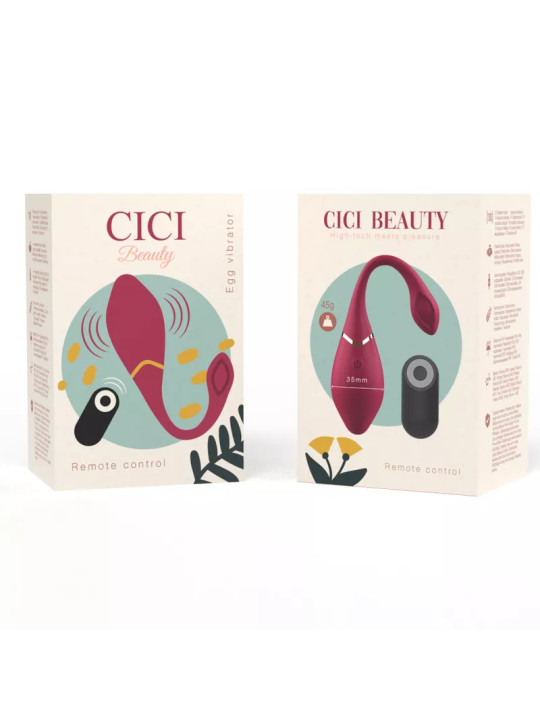 CICI BEAUTY - Premium Silicone oeuf Vibromasseur Télécommandé