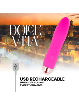 DOLCE VITA - Rechargeable Vibrator Four Rose - 7 speeds