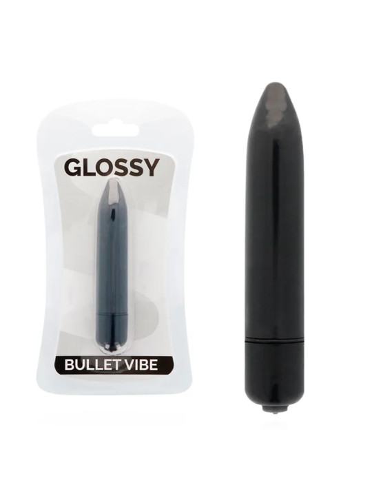 GLOSSY - Mini Vibromasseur Thin Vibe Noir