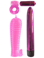 Coffret 4 sextoys rose Classix