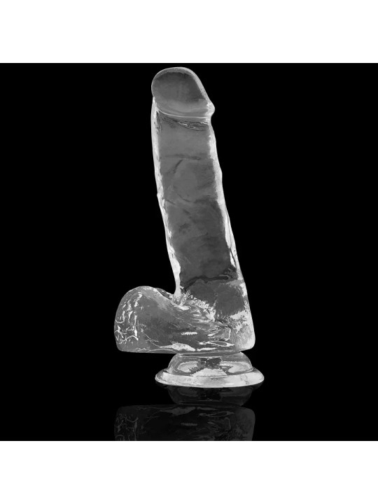 X RAY – Gode Transparent avec Boules 18,5 cm – Ø 3,8 cm