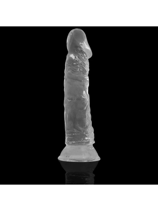 X RAY - Gode ventouse réaliste transparent 19 CM - Ø 4 CM