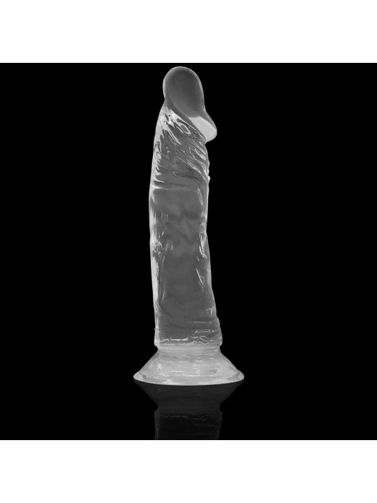 X RAY - Gode ventouse réaliste transparent 19 CM - Ø 4 CM