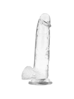 X RAY - Realistic transparent suction cup dildo with balls 22 CM - Ø 4.6 CM