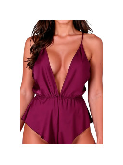 PASSION - SENSIE Satin Body Plum L/XL