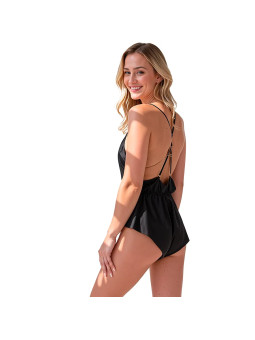 PASSION – Body en satin SENSIE Noir S/M