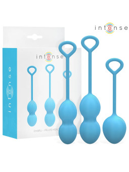 INTENSE – CHARLI Boules de Kegel / Kit de Boules de Geisha Bleu
