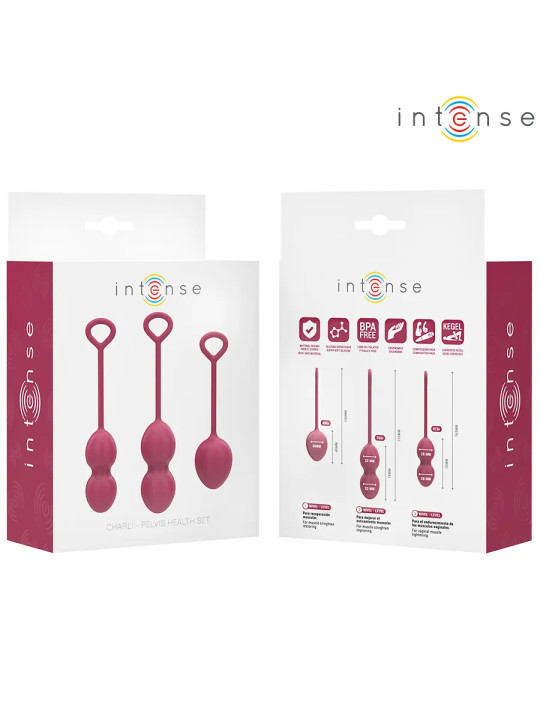 INTENSE – CHARLI Boules de Kegel / Kit de Boules de Geisha Bordeaux