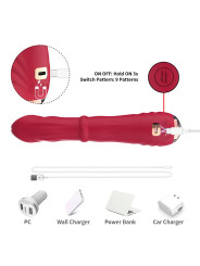 ARMONY – DILDO Vibromasseur Point A Thermo-Réglable Rouge