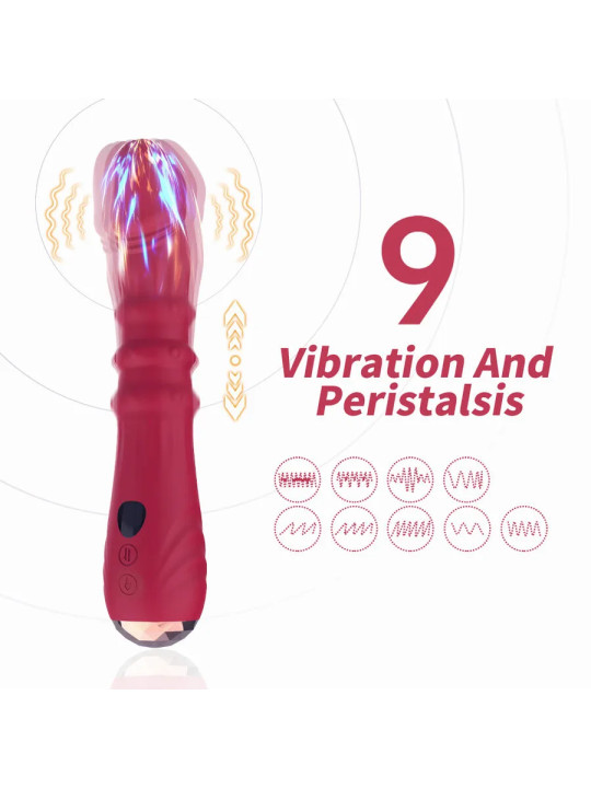 ARMONY – DILDO Vibromasseur Point A Thermo-Réglable Rouge
