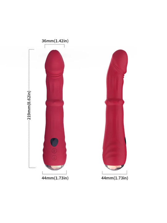 ARMONY – DILDO Vibromasseur Point A Thermo-Réglable Rouge