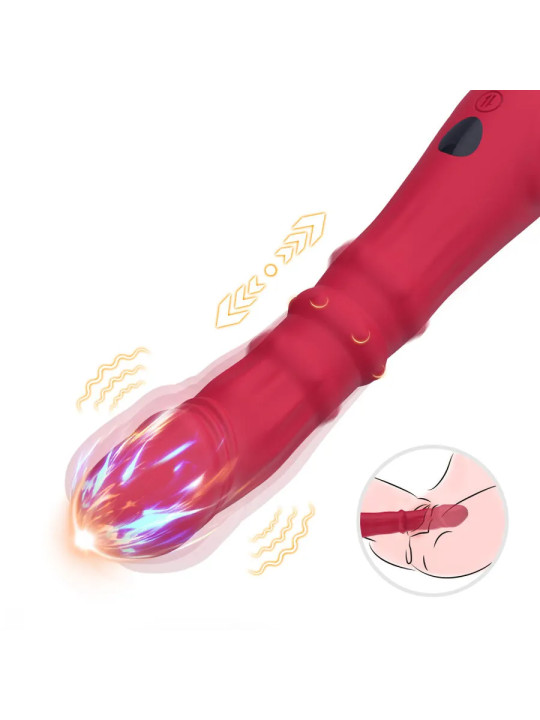 ARMONY – DILDO Vibromasseur Point A Thermo-Réglable Rouge