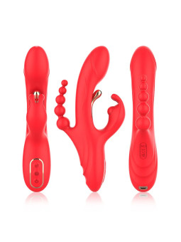 ARMONY – Stimulateur de Point G et de Clitoris Vibromasseur Rabbit Rouge