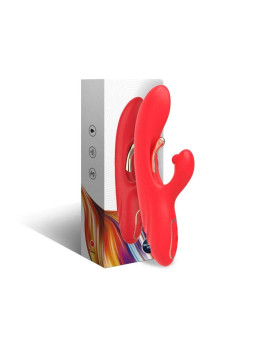 ARMONY – Vibrateur Stimulateur Point G et Clitoris avec Langue Oscillante Rouge