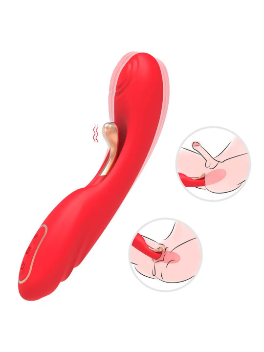 ARMONY – Vibromasseur à Langue Oscillante Rouge