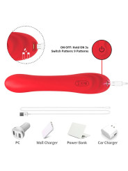 ARMONY - Red Oscillating Tongue Vibrator