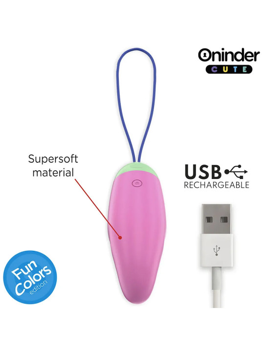 ONINDER CUTE – Œuf Vibro-Rotatif 360° en Silicone